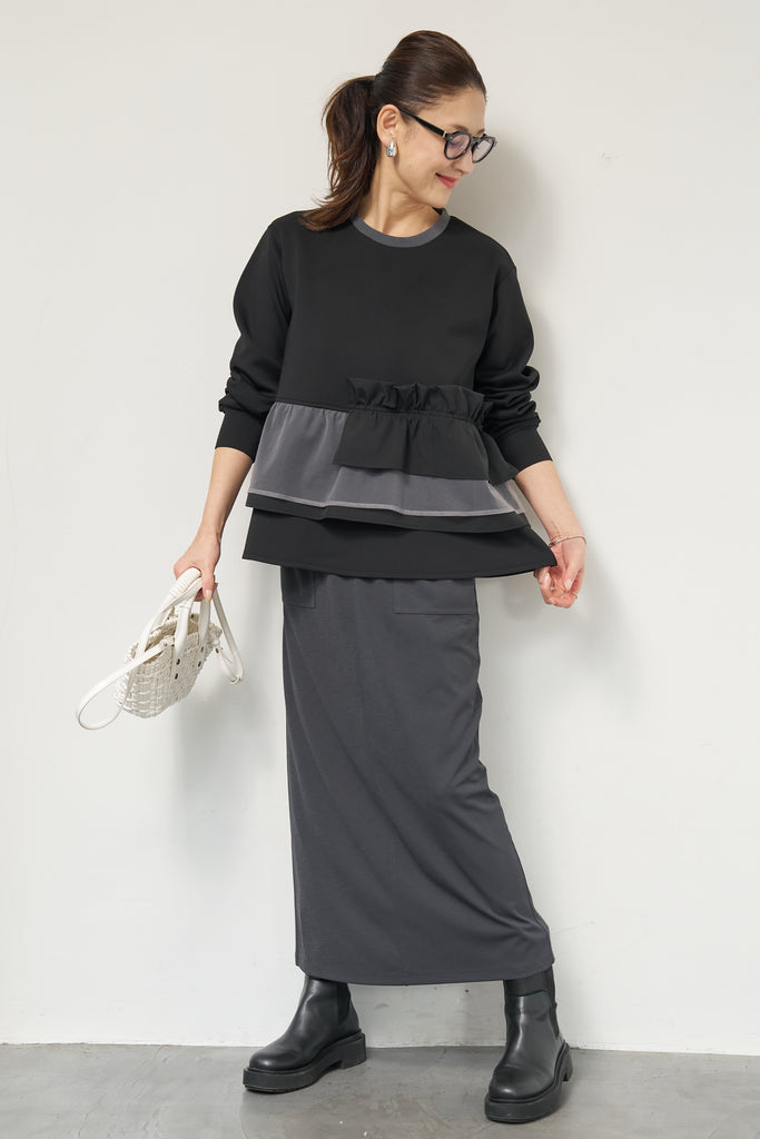 ストレッチポンチペプラムトップス – plusotoha