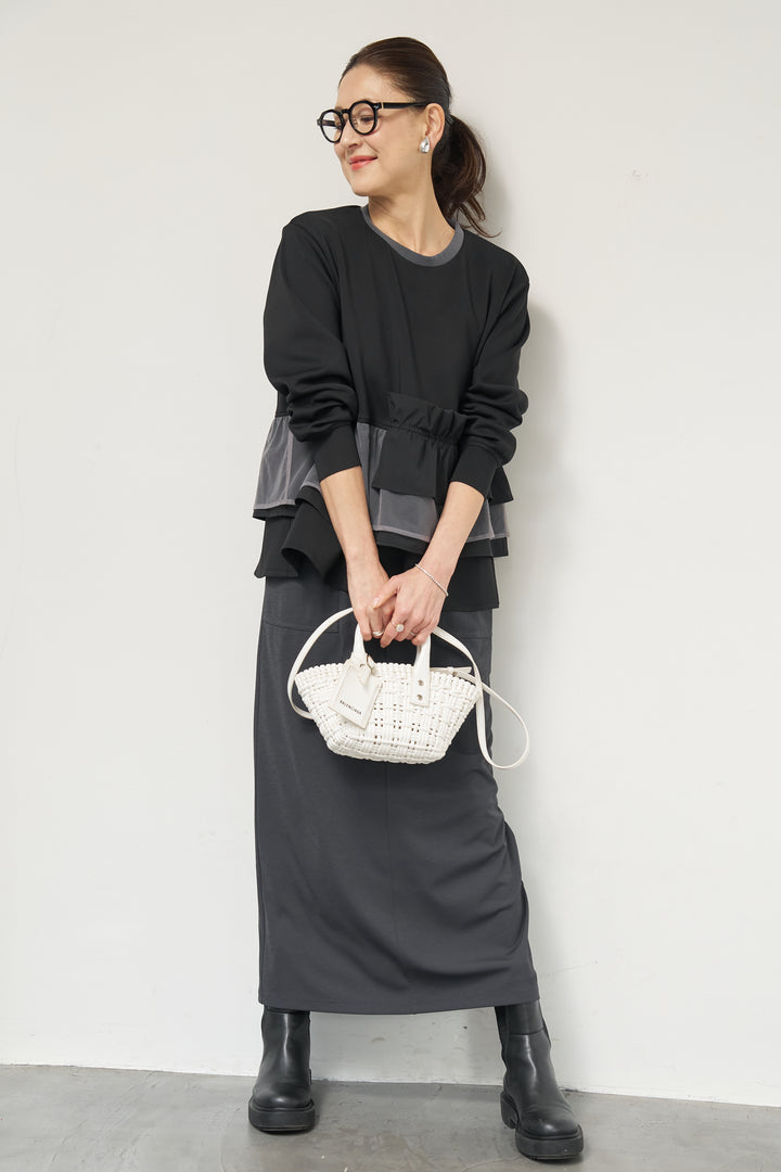 スラブカノコニットスカート