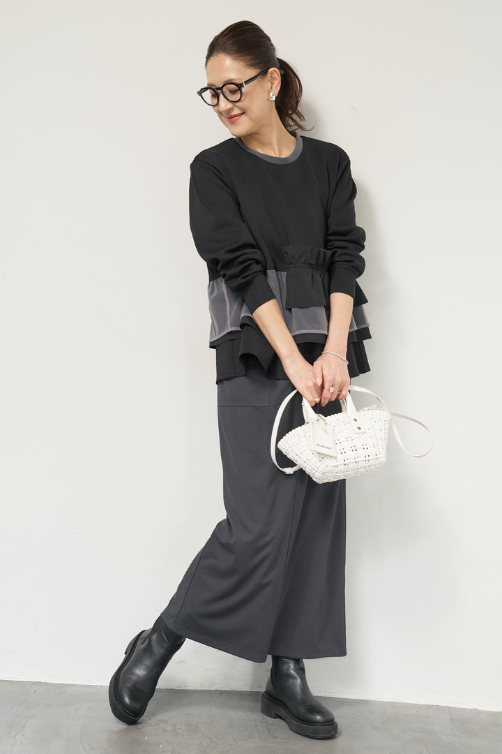 スラブカノコニットスカート