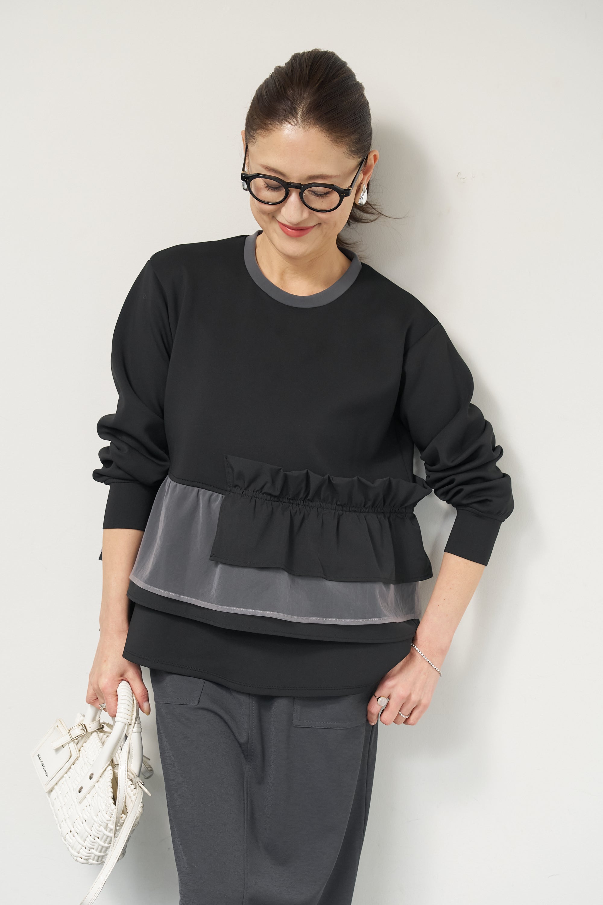 ストレッチポンチペプラムトップス – plusotoha