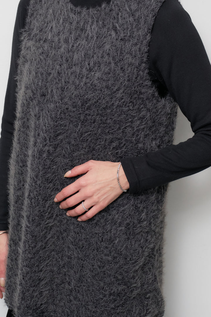 [SET]シャギータッチ×ベロアワンピース+ふんわり裏起毛タートルネック(2set)