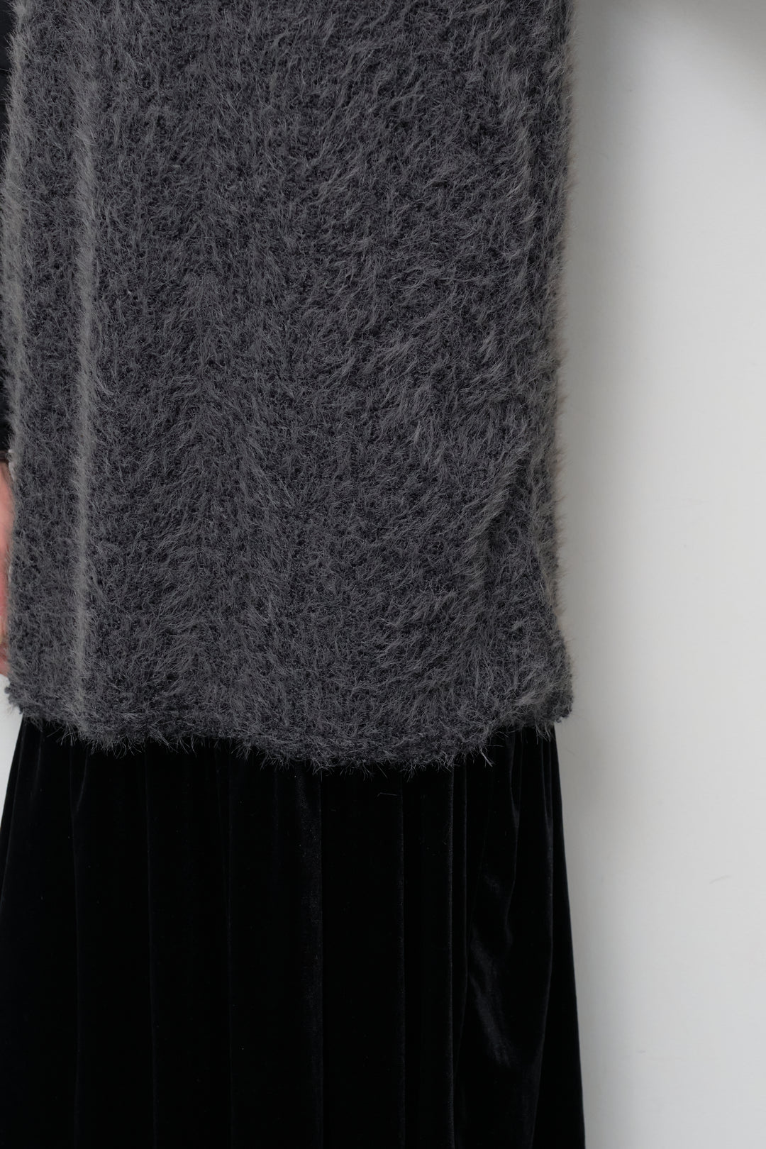 [SET]シャギータッチ×ベロアワンピース+ふんわり裏起毛タートルネック(2set)