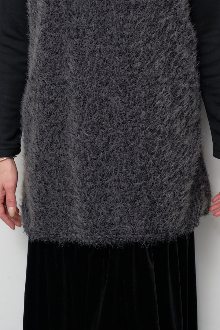 [SET]シャギータッチ×ベロアワンピース+ふんわり裏起毛タートルネック(2set)