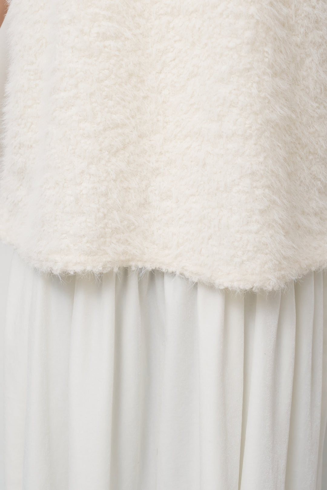 [SET]シャギータッチ×ベロアワンピース+ふんわり裏起毛タートルネック(2set)