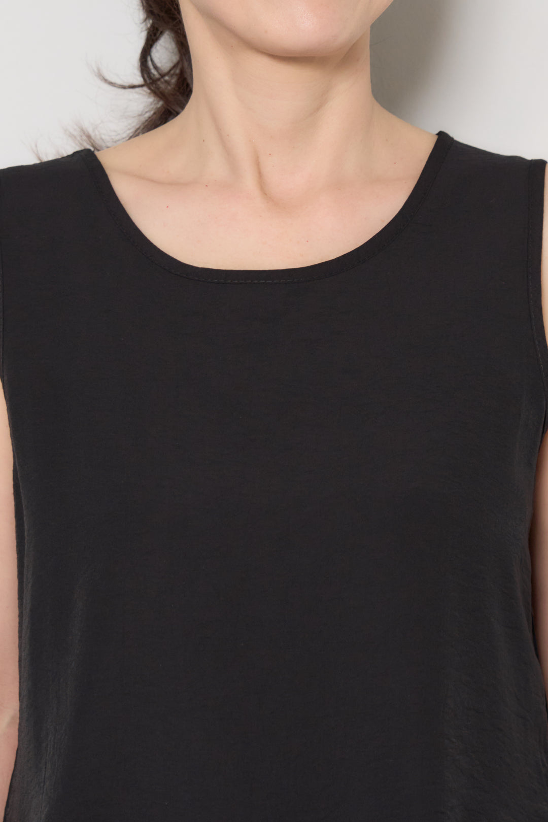 裾レース切替ノースリーブトップス