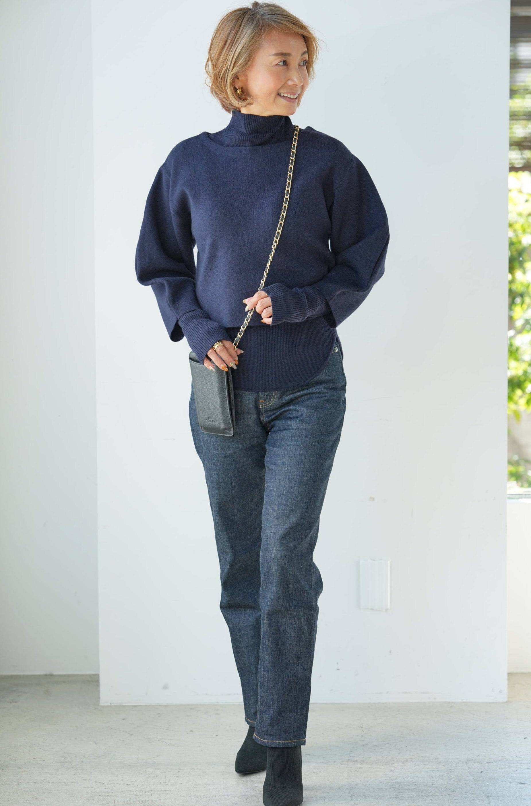 牛革100%ハンズフリーバッグchainstrap 阿部礼子コラボ – plusotoha