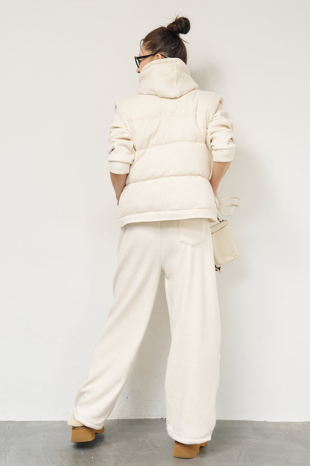 【3点セット】中綿ベスト＋スウェットセットアップ