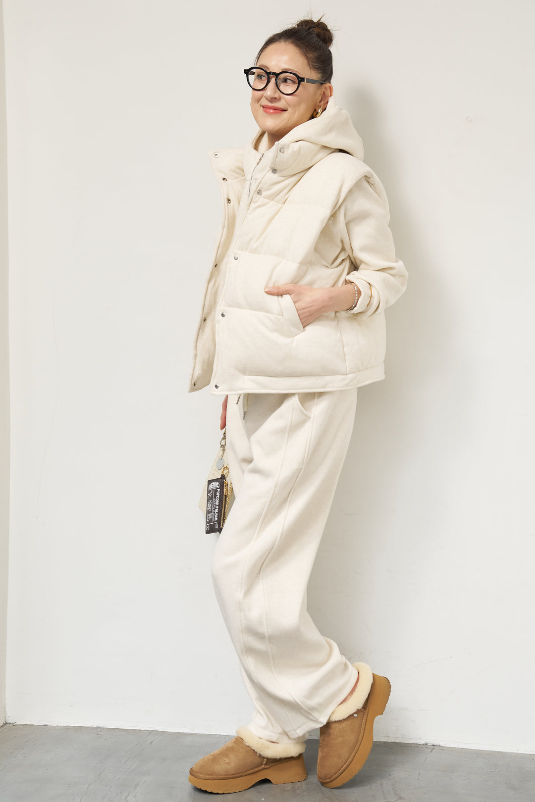 【3点セット】中綿ベスト＋スウェットセットアップ