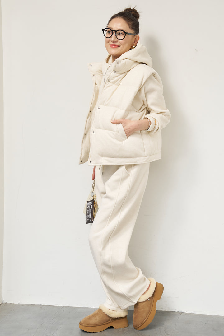 【3点セット】中綿ベスト＋スウェットセットアップ