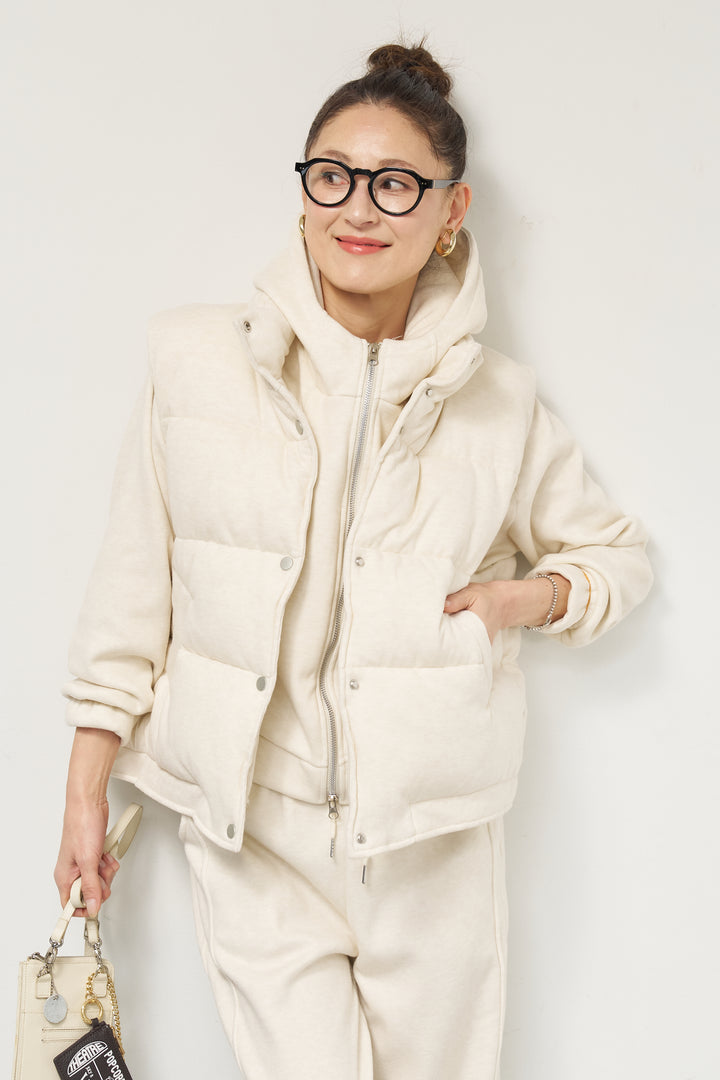 【3点セット】中綿ベスト＋スウェットセットアップ