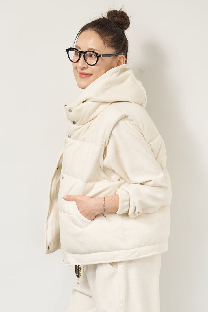 【3点セット】中綿ベスト＋スウェットセットアップ