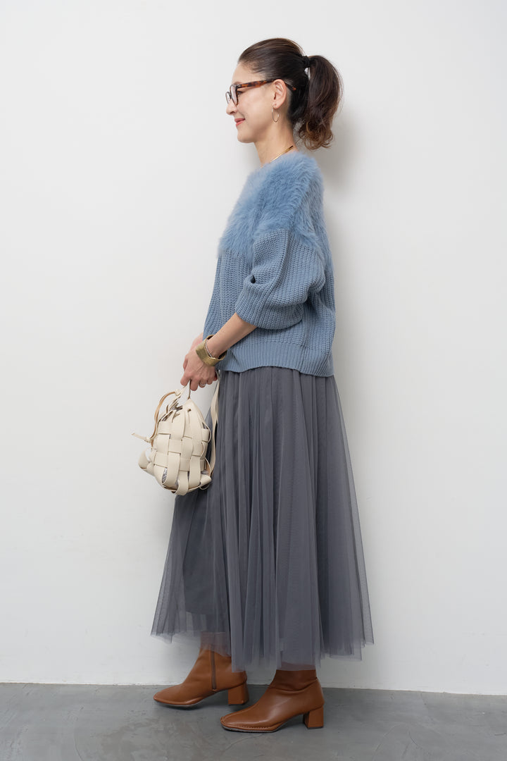 チュールギャザースカート