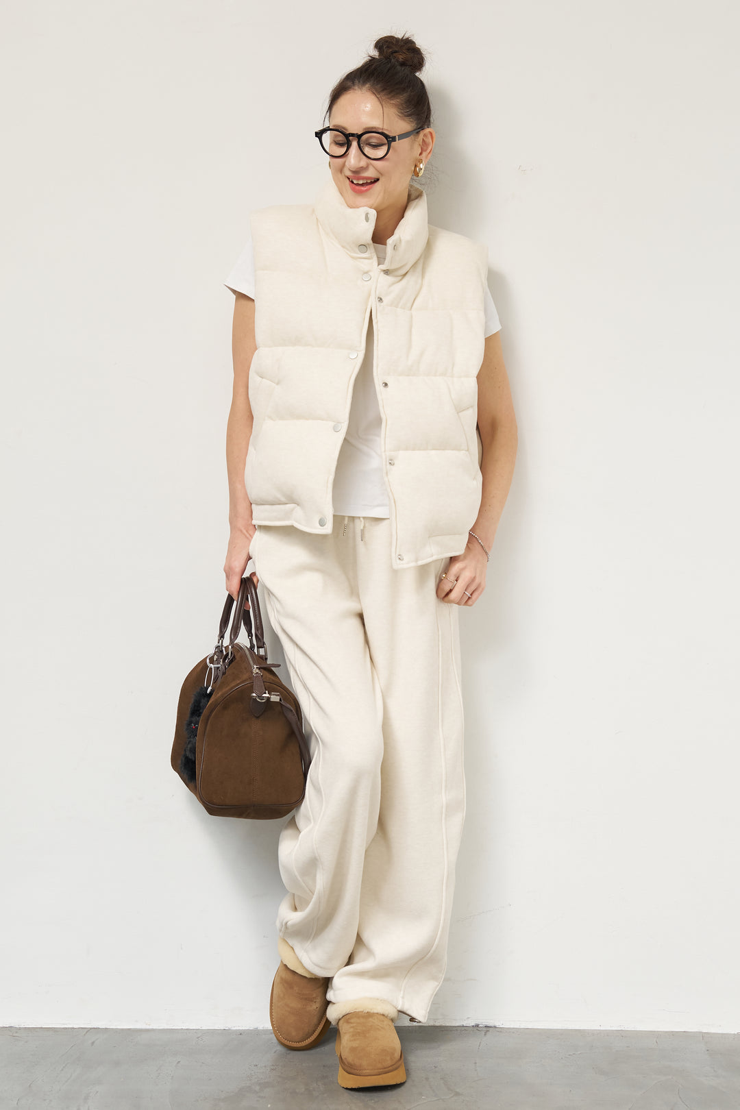 【3点セット】中綿ベスト＋スウェットセットアップ