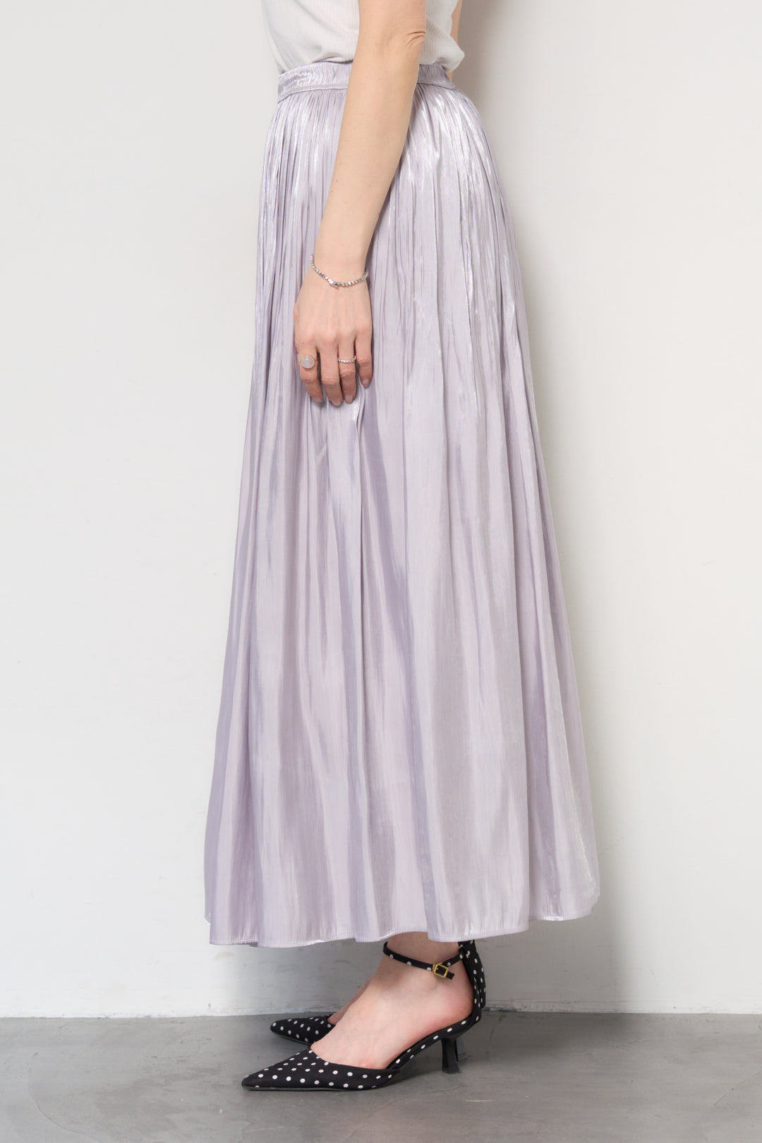 シャイニーギャザースカート