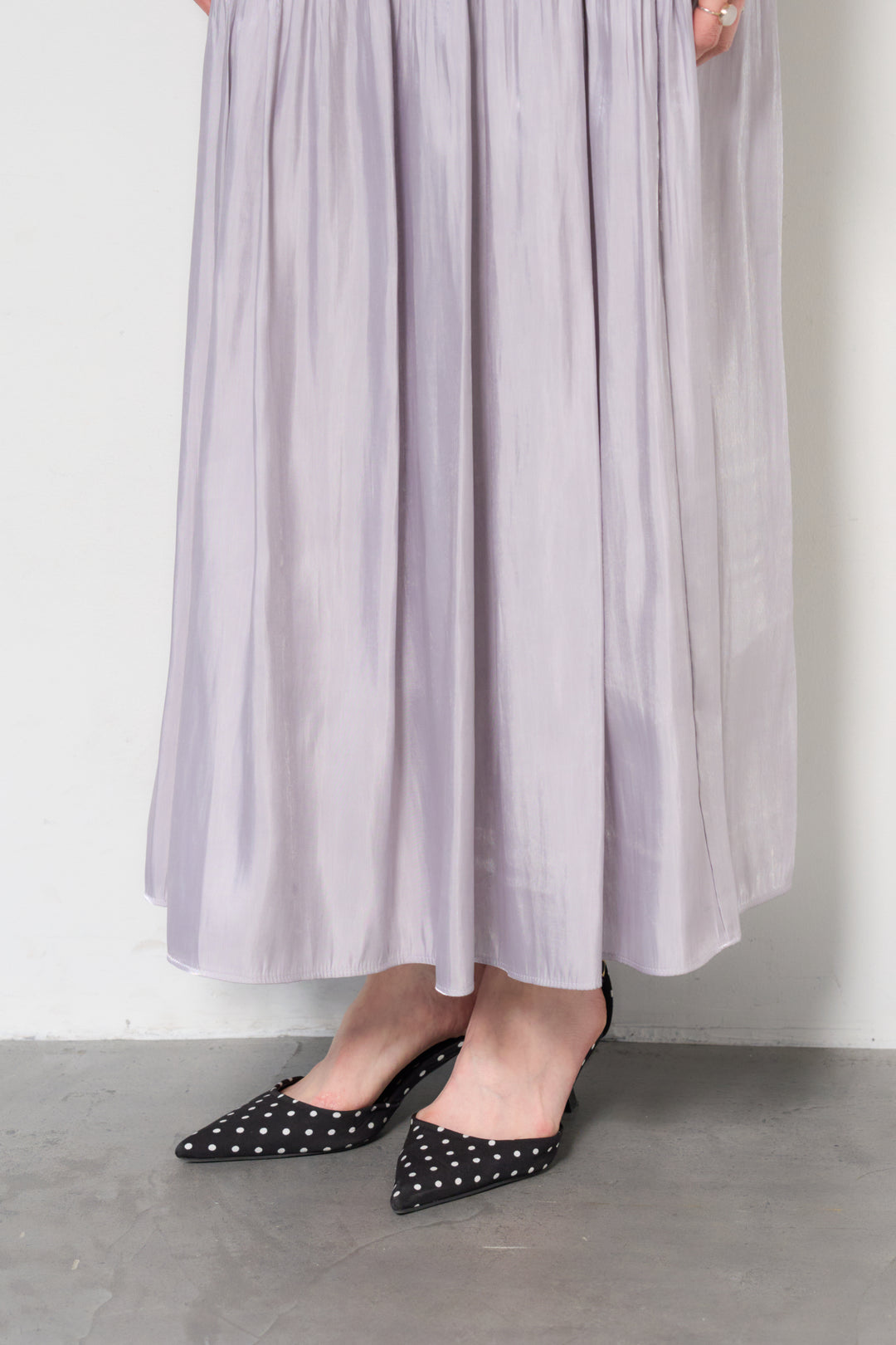 シャイニーギャザースカート