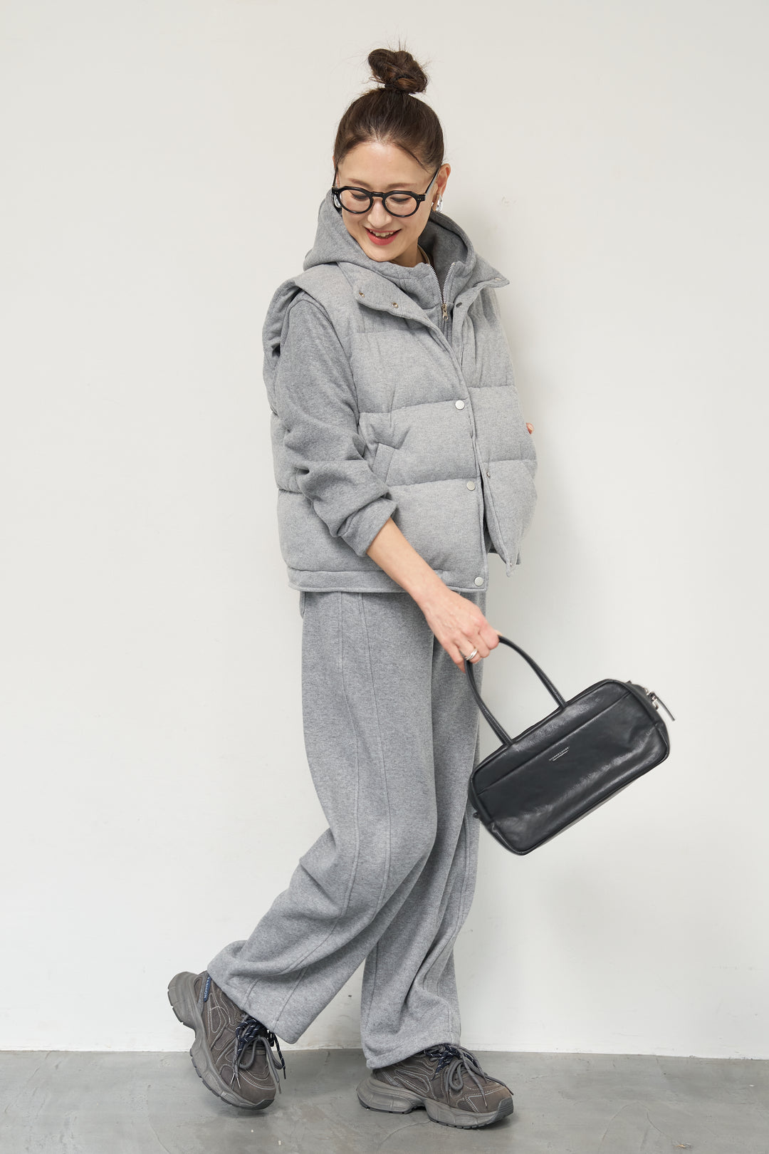 【3点セット】中綿ベスト＋スウェットセットアップ