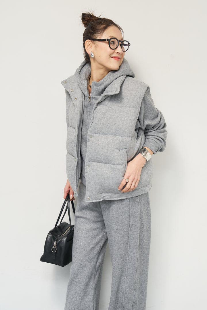 【3点セット】中綿ベスト＋スウェットセットアップ