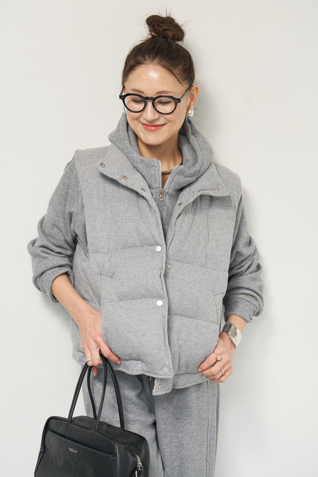 【3点セット】中綿ベスト＋スウェットセットアップ