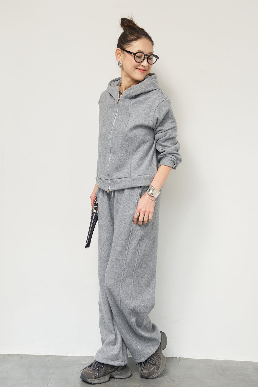 【3点セット】中綿ベスト＋スウェットセットアップ