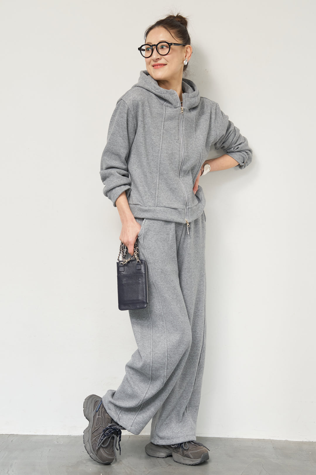 【3点セット】中綿ベスト＋スウェットセットアップ