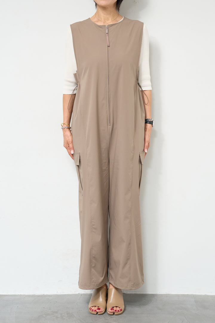 【接触冷感】サイドギャザーオールインワン