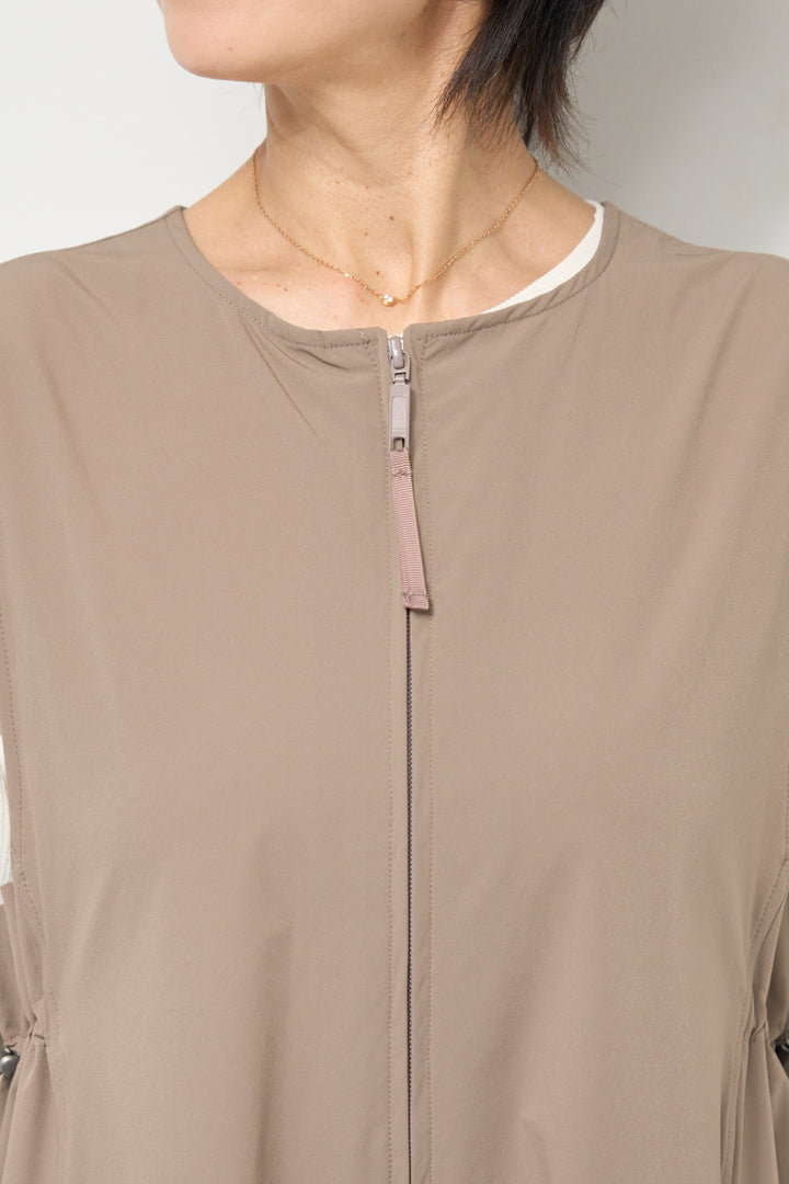 【接触冷感】サイドギャザーオールインワン