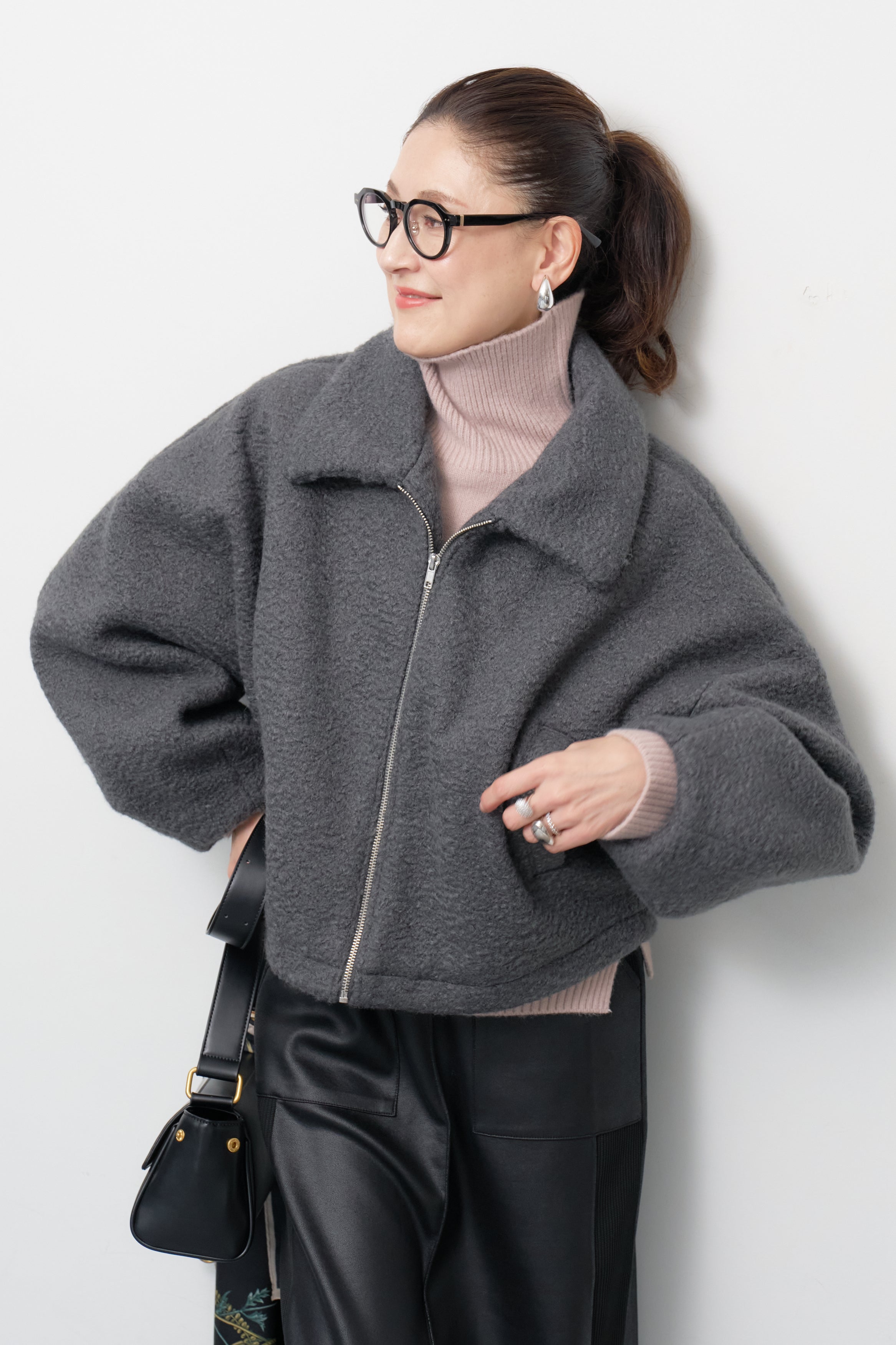 シープボアボリュームスリーブジャケット – plusotoha