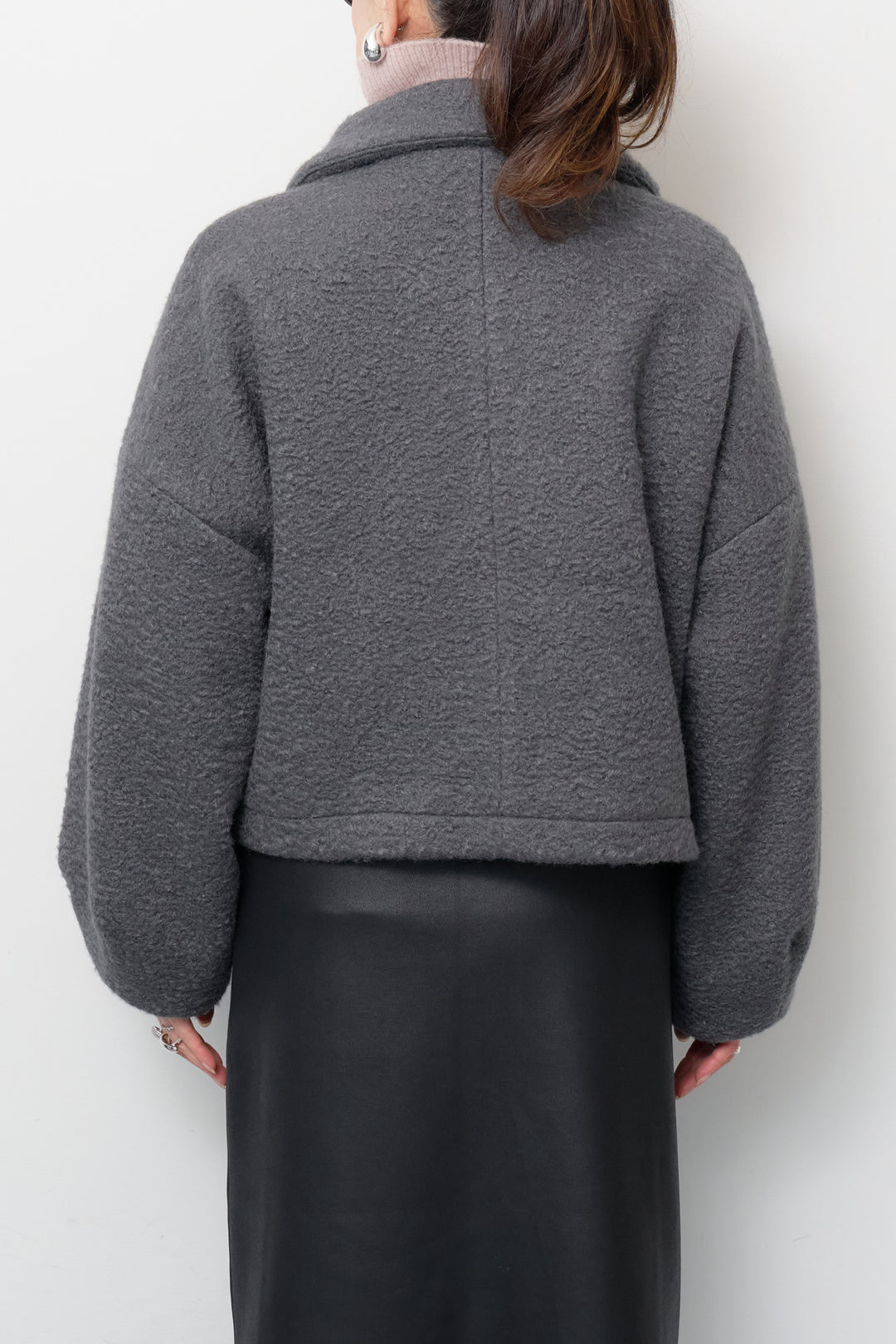 シープボアボリュームスリーブジャケット