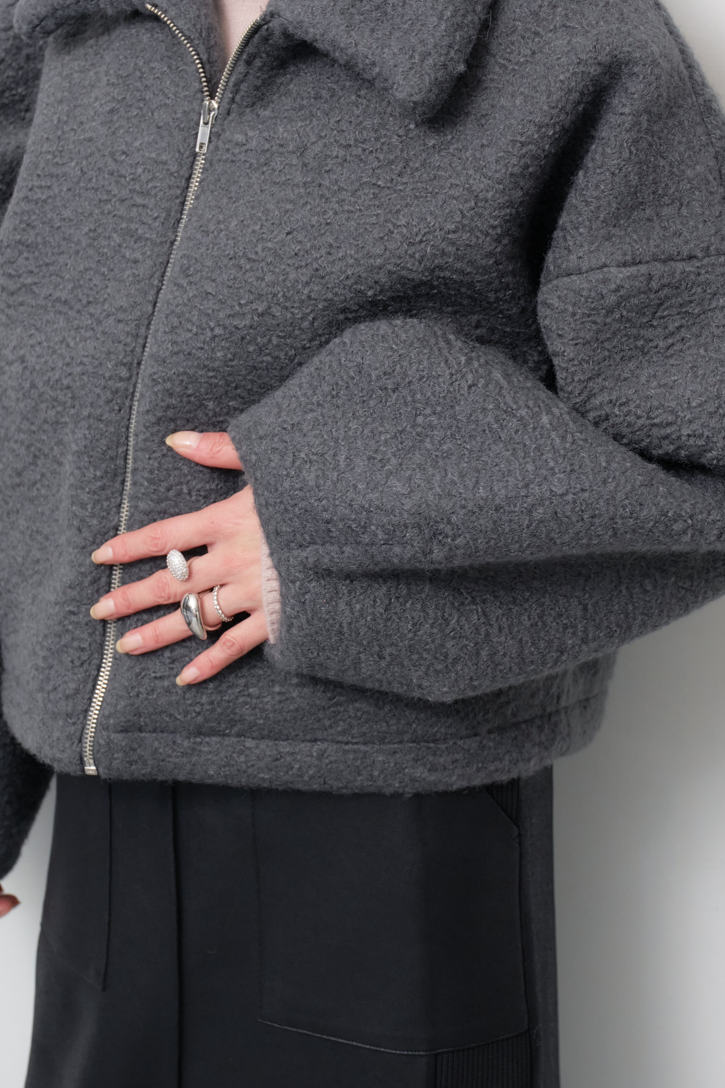 シープボアボリュームスリーブジャケット – plusotoha