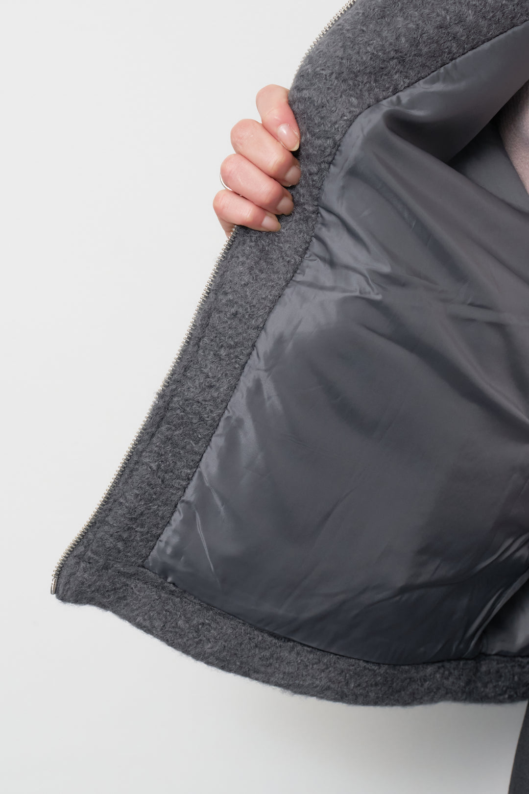 シープボアボリュームスリーブジャケット