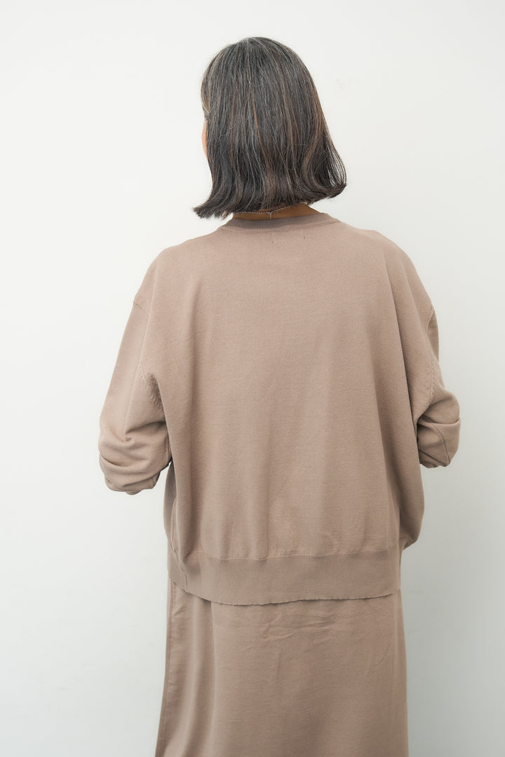 【2SET】ドレープニット レーヨン混 セットアップ