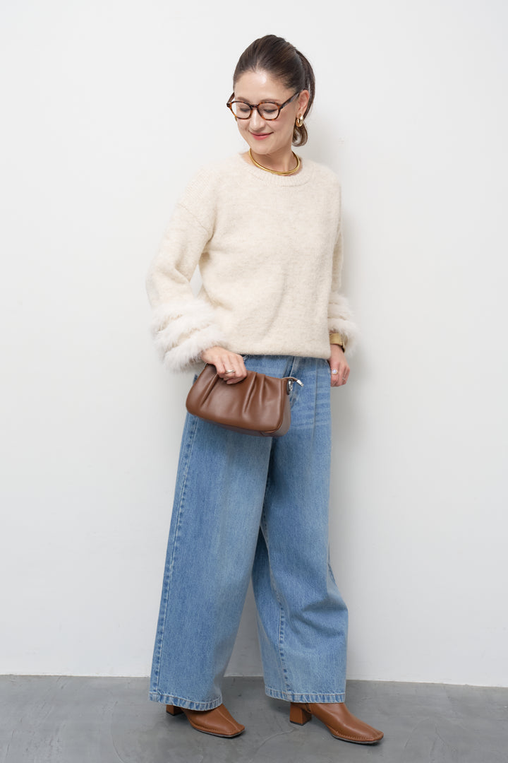 フェザーカフニットプルオーバー