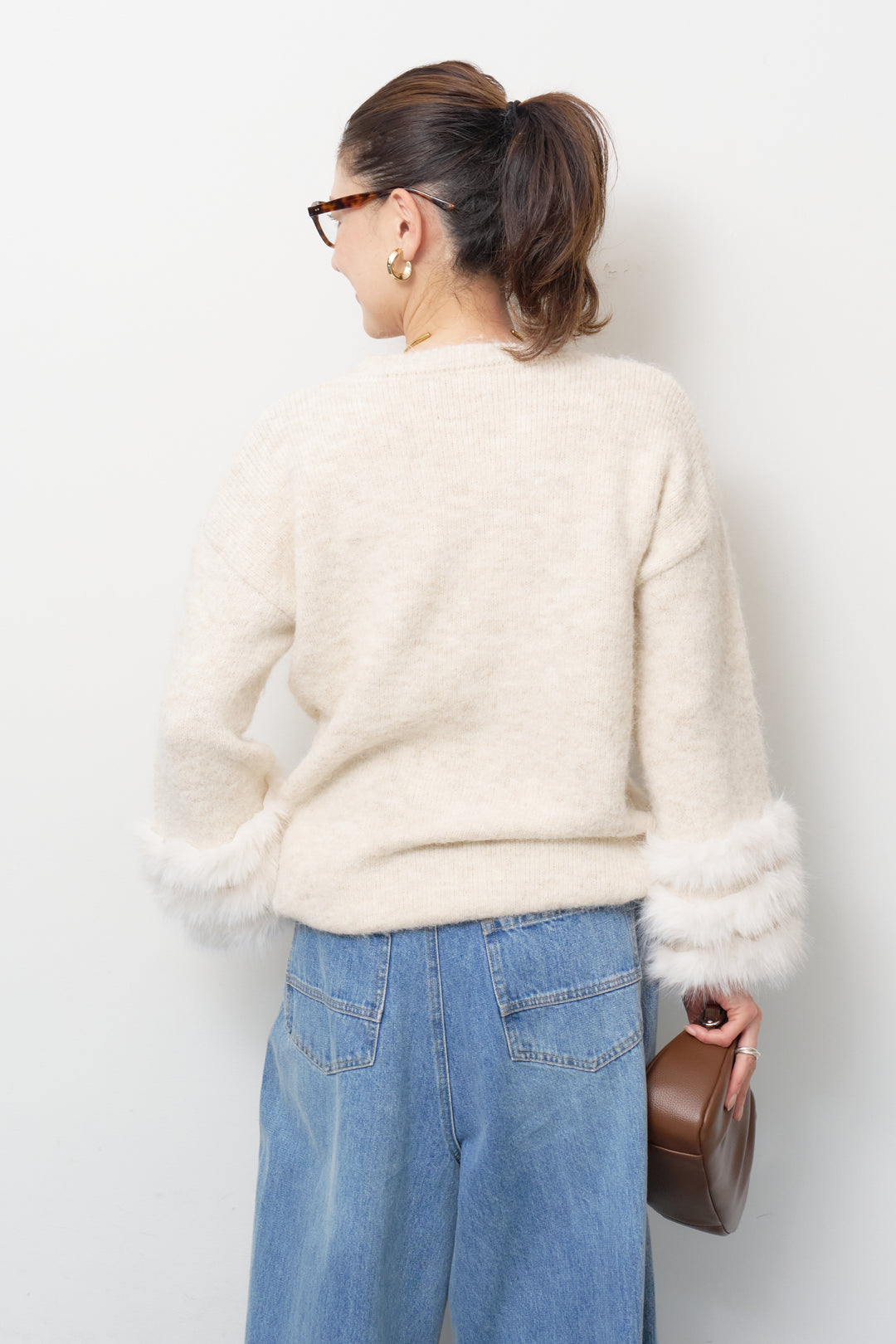 フェザーカフニットプルオーバー