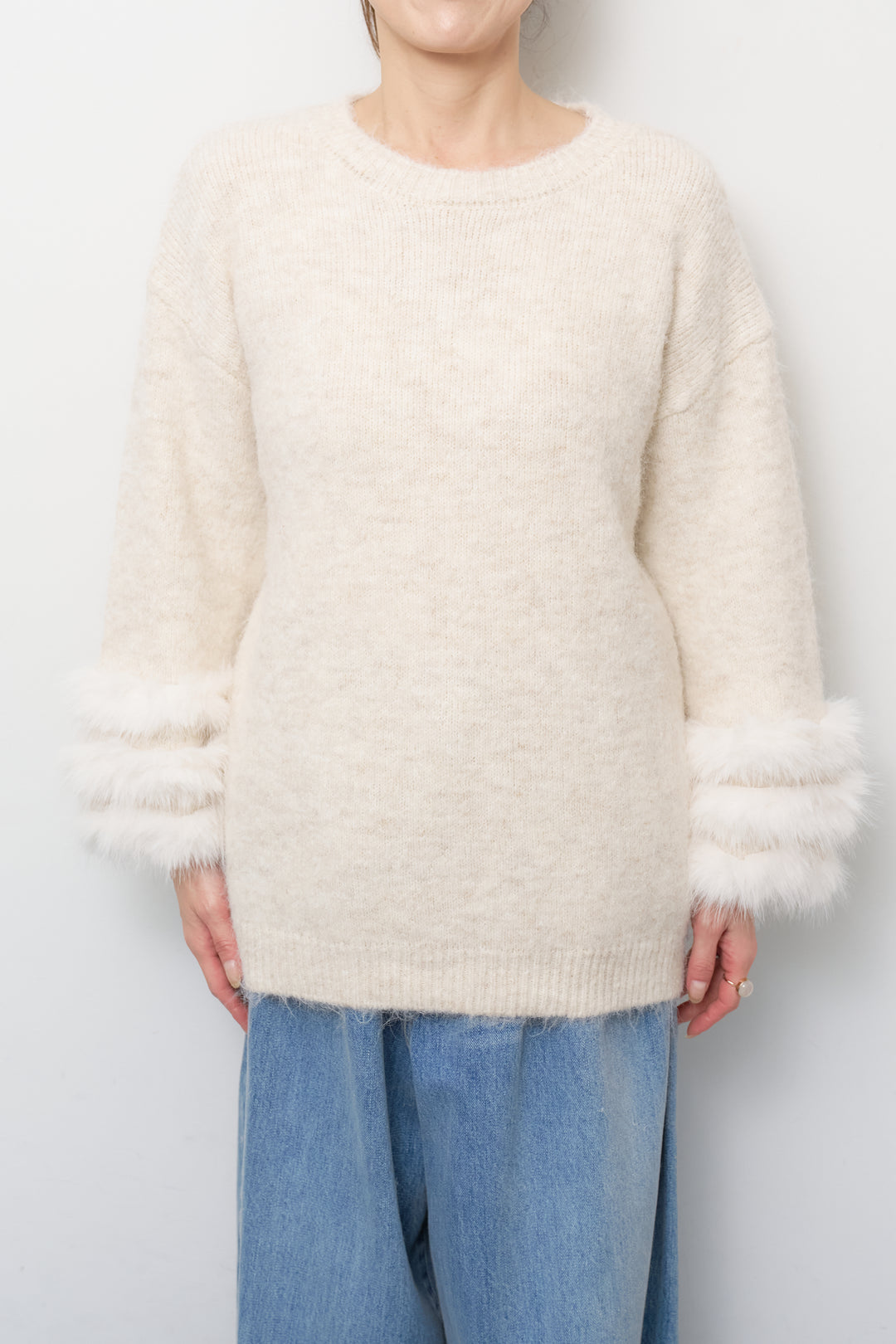 フェザーカフニットプルオーバー