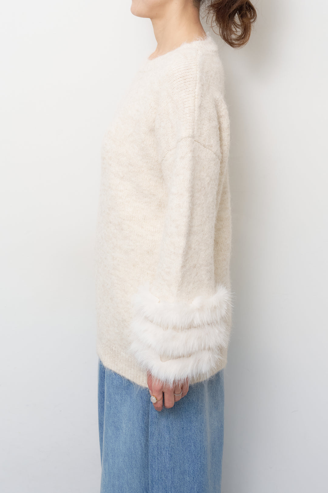 フェザーカフニットプルオーバー