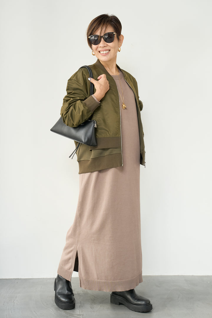 レイヤードデザインMA-1ブルゾン