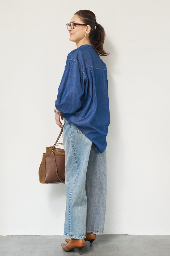 ラッフルフリルシャツ