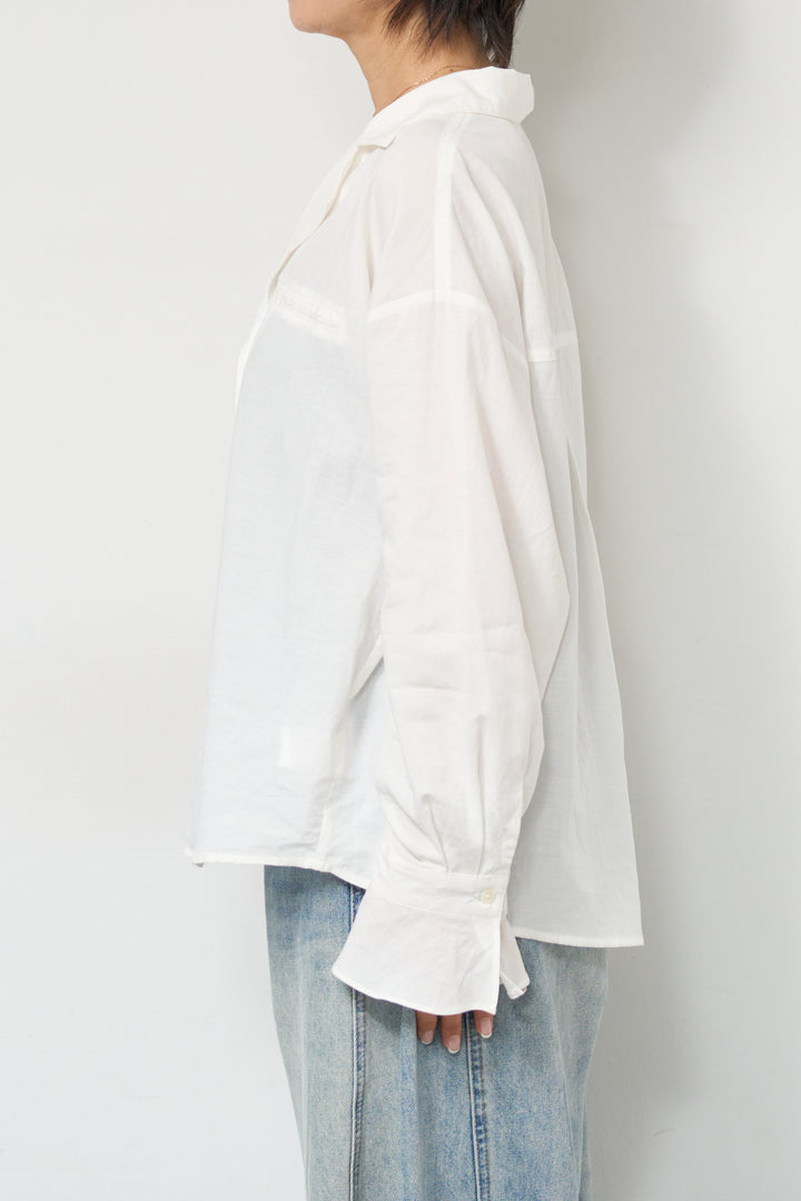 レース付オープンカラーシャツ