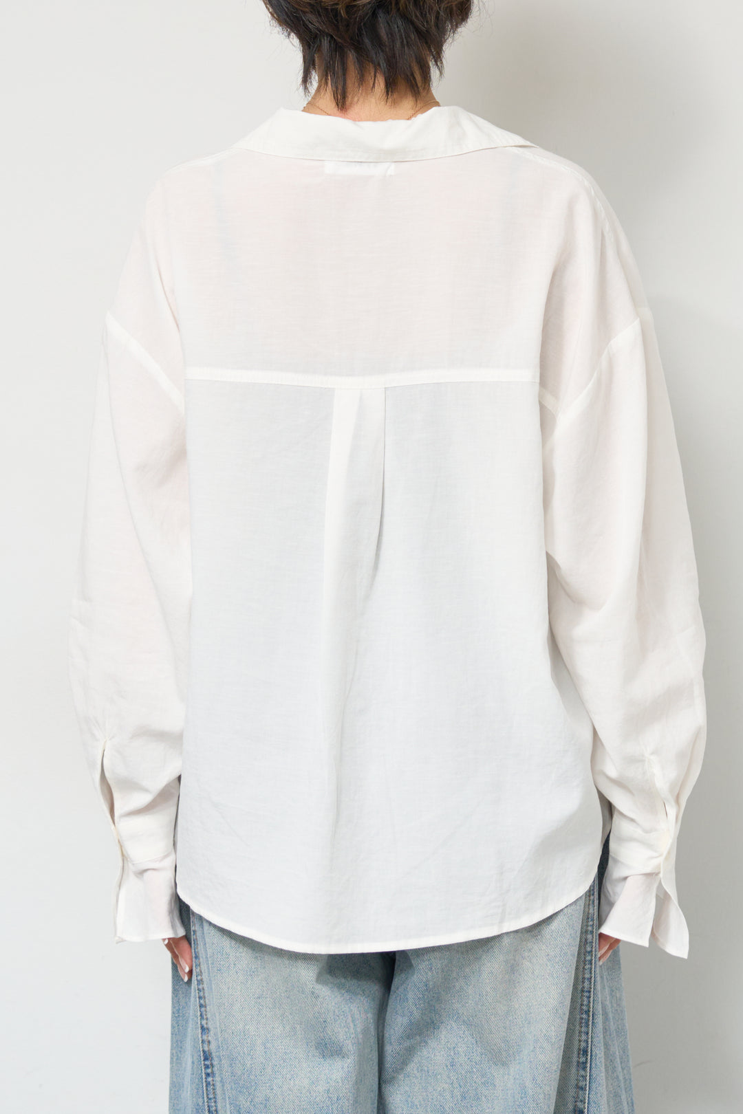 レース付オープンカラーシャツ