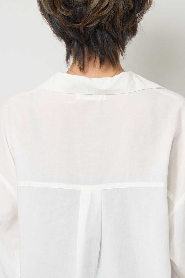 レース付オープンカラーシャツ