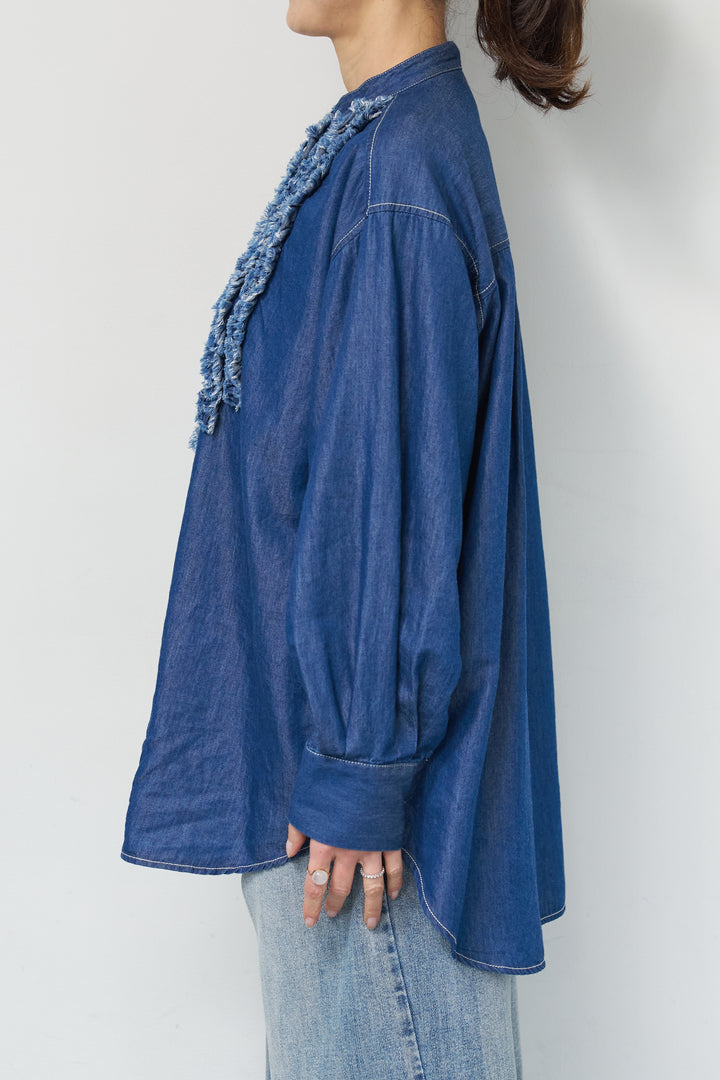 ラッフルフリルシャツ