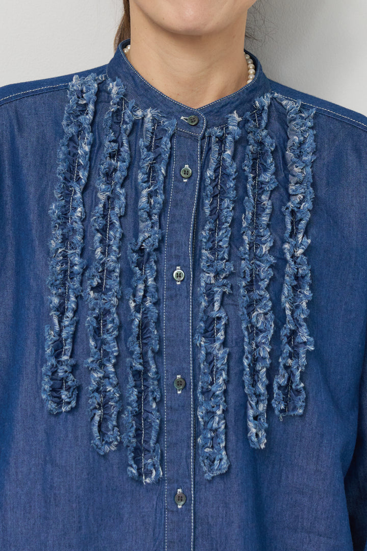 ラッフルフリルシャツ