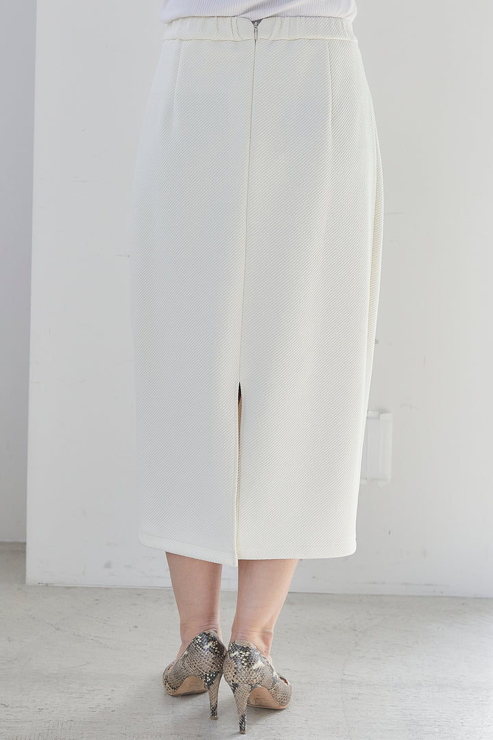 Calze puffed jacquard cocoon skirt