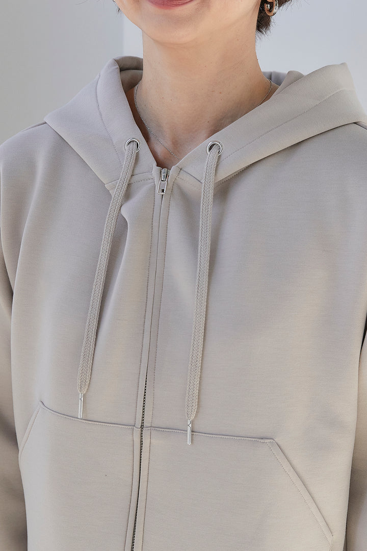 Cardboard punch back flare hoodie