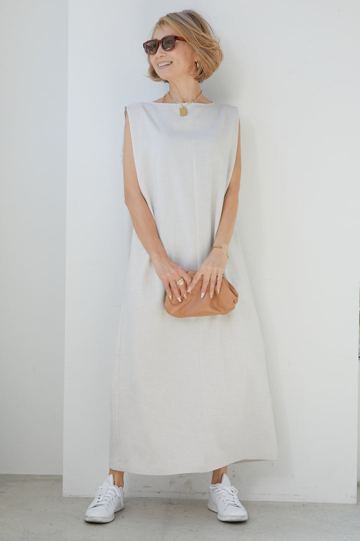 Linen-like I-line dress