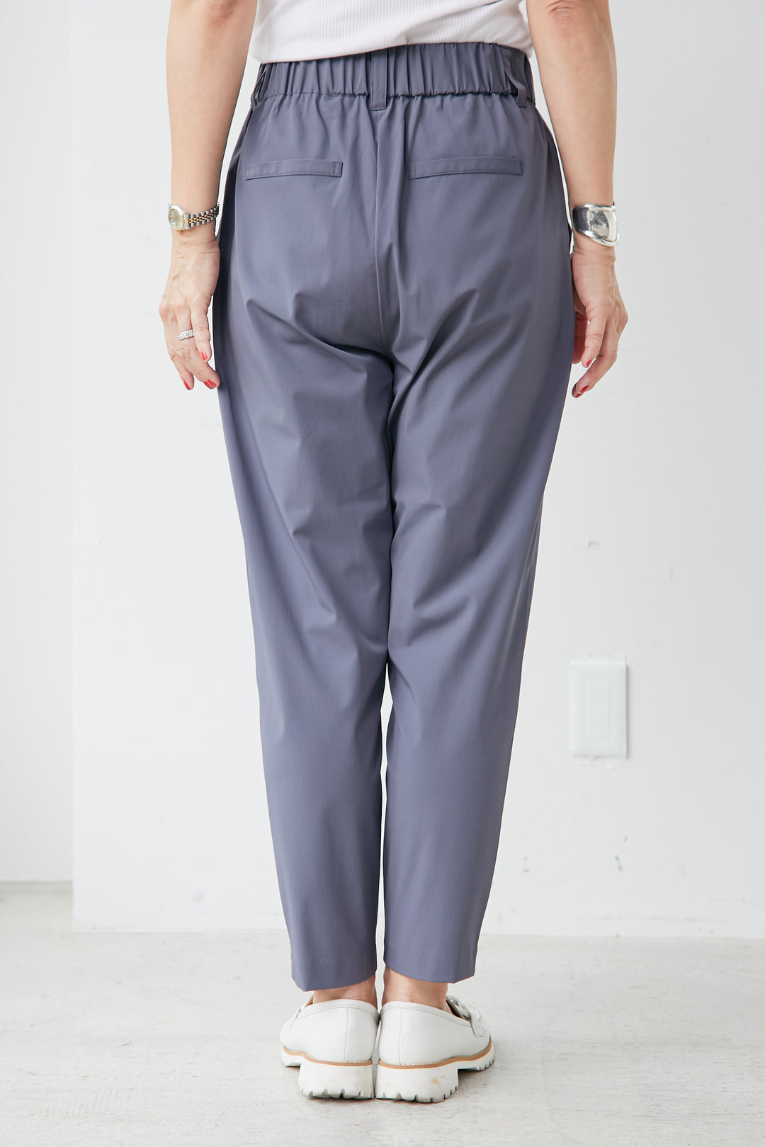 [Cool to the touch/UV protection] Tapered pants
