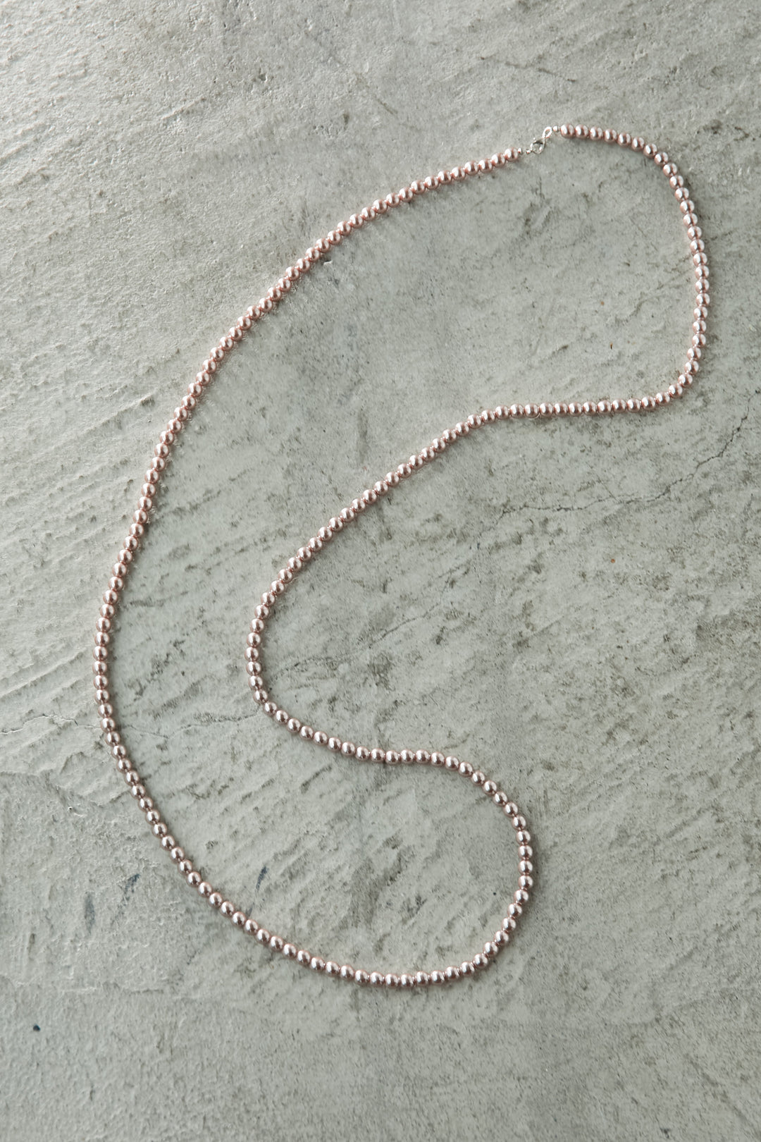 Fake pearl 2way long necklace