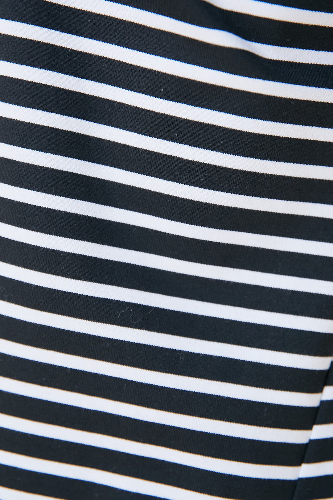 Petite mock neck striped T-shirt