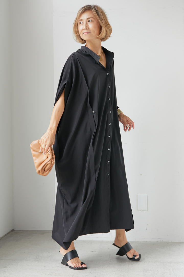 [Cool to the touch/UV protection] Multi-way tuck dress