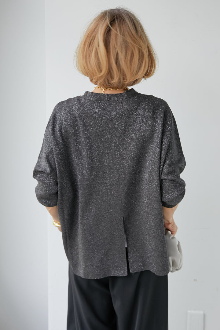 Washable smooth glitter cardigan